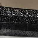 DINGTAI Mail Organizer Countertop, Modern Mail Holder Countertop, Desk Organizers and Accessories, Boho Desk Accessories, Bill Mail Papers Letters Organizer, Mail Sorters, Pencil holders(Black)