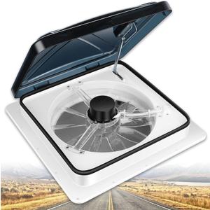 RV Roof Vent Fan 6-Speed-Reversible (Smoked) RV Roof Vent Fan 6-Speed-Reversible (Smoked)