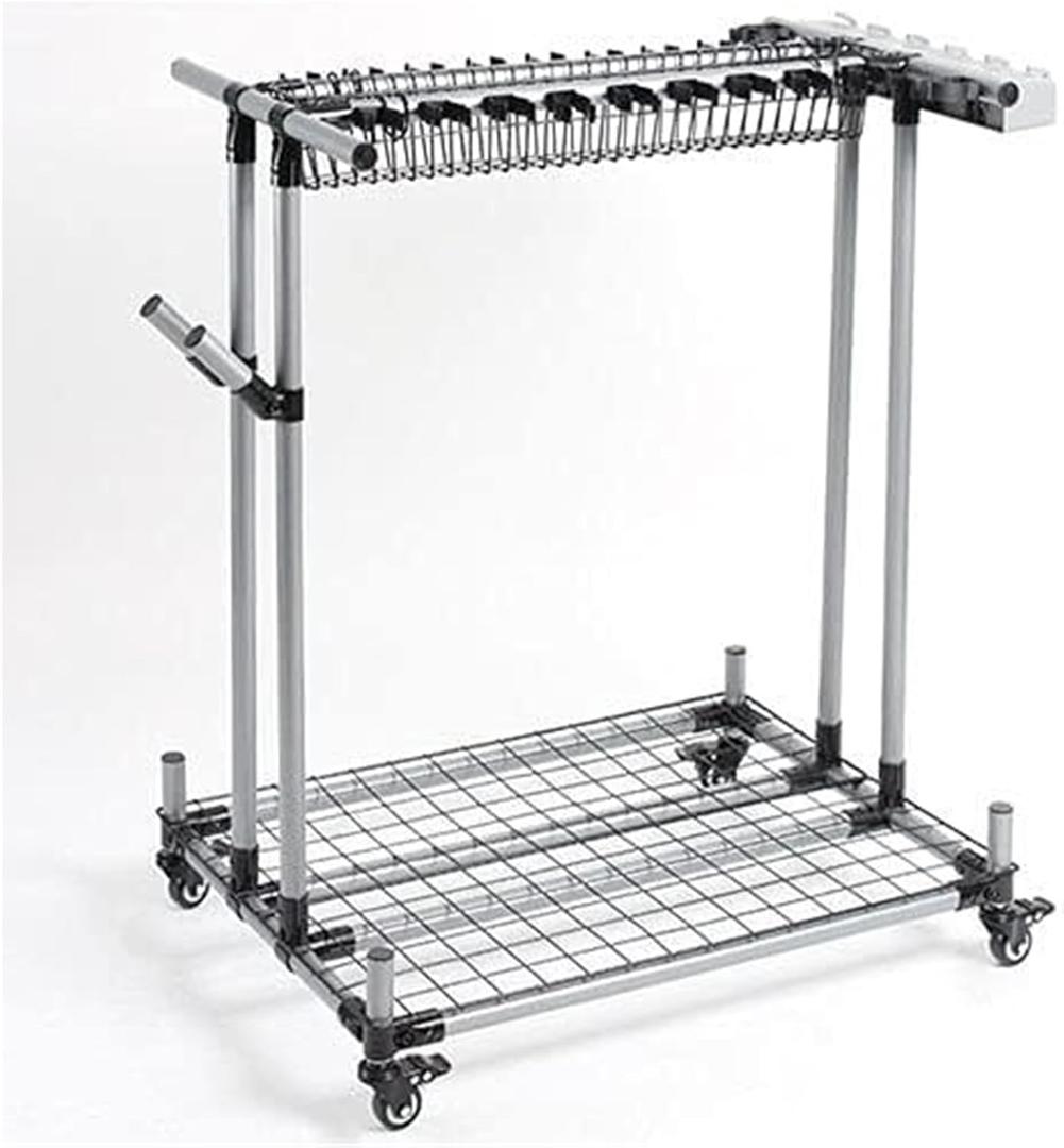 Mop and Broom Holder,Mop Broom Holder, Floor-Standing Garden Tool Wet Mop Storage Rack, Stainless Steel Tool Hanger Storage Rack for Garage, Laundry Room (80x60x99cm, Silver)