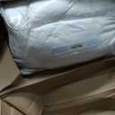 Martha Stewart - King Comforter Set, Crisp & Smooth Bedding with a Cotton Percale Lightweight Feel, Reversible 3 Piece Bed Set with Matching Pillowcases (Simple Scallop Blue)