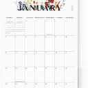 Cabbrix Mini Calendar 2026 Wall Calendar, 12 Months Calendar Runs from January 2026 to December 2026, Small Vertical 6 x 9 Inch Monthly Planner for School Office Home Organizing (White)