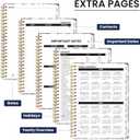 2 x 2026 Planner, Weekly and Monthly Planner for Women, January 2026 - December 2026, Hardcover 2026 Calendar Planner Book with Tabs, Inner Pocket, Spiral Bound, Perfect for Office Home School Supplies - A5 (6.3" x 8.5"), Petite Blooms