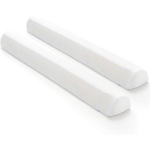 Shinnwa Bed Bumpers for Toddlers (2-Pack) Memory Foam Rail & Adults, Safety Guard Queen, King, Full Bed, Sleep Long Pillow Pads with Non-Slip Bottom Machine Washable Cover ([2-Pack] 2 Bumpers)