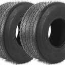 (2-Pack) 18x8.50-8 Tires - 4ply Durable Tubeless Tires for Golf Carts, Traction, Turf Saver Tread, and Fit as Replacement Outdoor Power Equipment Mower Tires