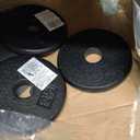 CAP Barbell Cast Iron Standard 1-Inch Weight Plate Set – Barbell Weights for Home Gym, Strength Training, and Weightlifting, 2.5 lb Set of 4, Black