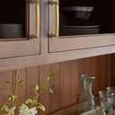 Amerock | Cabinet Pull | Champagne Bronze | 5-1/16 inch (128 mm) Center-to-Center | Surpass | 1 Pack | Drawer Pull | Cabinet Handle | Cabinet Hardware
