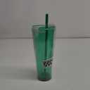Smoothie Tumbler with Straw, Green