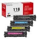 YOUNGTION CRG-118 Toner Cartridges High-Yield 4-Pack(Black, Cyan, Magenta, Yellow) Compatible 118 Toner Replacement for Color imageCLASS MF8350Cdn MF8380Cdw Printer