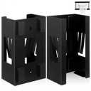 2 Pcs Magnetic Glove Dispenser, Wall Mount Boxes Holder Metal Glove Rack Organizer for Towels Wipes Paper Tissue, 5.9x10x3.7 Inch, Black