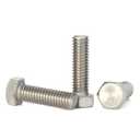 3/8-16 x 1/2"  Hex Head Screw Bolt, Fully Threaded, Stainless Steel 18-8, Plain Finish, Quantity 15