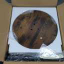 HOOBRO Small Round Side Table, Drink Table, Coffee Martini Table with Pedestal Accent for Small Spaces in Living Room, Bedroom, Sofa Couch, Rustic Brown BF168BZ01