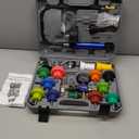 25PCS Coolant Pressure Tester & Vacuum Refill Kit,Radiator Pump Pressure Tester Kit for Automotive Cooling System Water Tank Leakage Detection