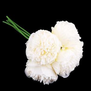 15 Piece Peony Simulation Flowers Bouquet Home Wedding Party Decor Milk White