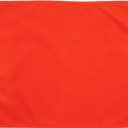 SYII Orange Boat Flag 12x18 Inches Outdoor, Heavy Duty Solid Color Nylon UTV ATV Attention Safety Flags with 2 Brass Grommets for Boating Car Bike Yacht Construction