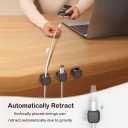 3 x 2026 Upgrade 10 Pack Cord Organizer, Magnetic Cord Holder, Cable Clips for Desk, Adhesive Cable Management Wire Keeper for Nightstand, Home, Office, Desktop, Car, Wall (Black)