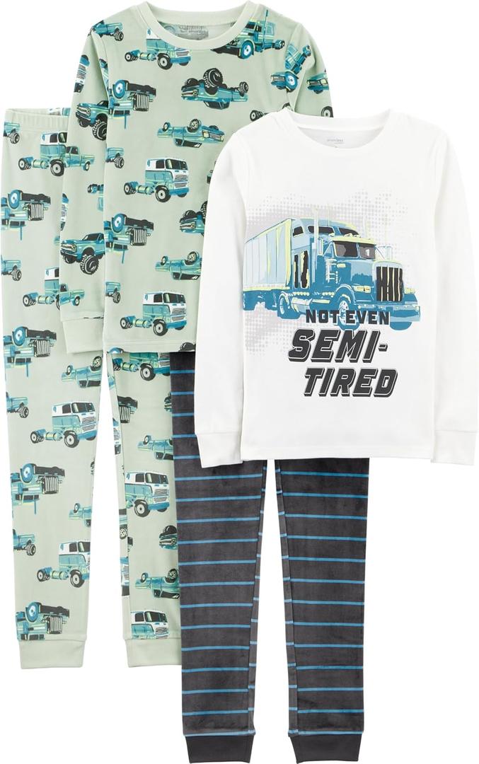 Simple Joys by Carter's boys 4-piece Pajama Set (5)