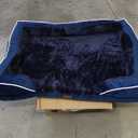 Comfort Expression PV Washable Jumbo Dog Bed for Extra Large Dogs, Waterproof Orthopedic Dog Beds, Jumbo Breed Pet Sofa Couch with Removable Cover & Non-Slip Bottom(Navy Blue)