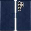 ZZXX for Samsung Galaxy S25 Ultra Wallet Case with [RFID Blocking] Card Slot Kickstand Magnetic Closure PU Leather Flip Fold Protective Phone Case for Galaxy S25 Ultra Case Wallet(Blue-6.8 inch)