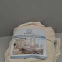 H.VERSAILTEX Rich Velvet Stretch 2 Piece Cover Chair Slipcover Sofa Cover Furniture Protector Couch Soft with Elastic Bottom Chair Couch Cover with Arms Width Up to 49 Inch(Chair, Ivory)