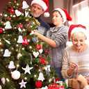 2 x STOBOK Flower Decor 20 Pcs Craft Foam Bells White Christmas Bells Polystyrene Bells Shapes for DIY Home Craft Project Christmas Tree Holiday Party Supplies 7.4cm Birthday Party Supplies