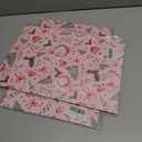 2 x GIOLAINY Pink Christmas Wrapping Paper for Girls Women Kids - Holiday Gift Wrap with Ornaments, Xmas Trees, Berries & Wreaths Designs - 4 Sheets (28 x 40 inches), Easy to Store