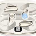 AI Language Translator Earbuds, OWS Real-Time 3-in-1 Translation Earbuds 144 Languages & Accents, Translation Device for Travel Business Learning（Milky White）