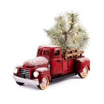 DEMDACO Large Red Truck With Tree Figure ,13.5x1 Fit, Red