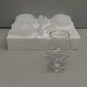 Juvale Cocktail Glasses - 13 Oz Clear Modern Short Stem, 4 Count, Lead-Free Crystal - Brandy Glasses & Cognac Balloon Snifters for Bourbon