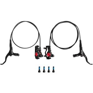 Z00M MTB Hydraulic Disc Brakes Set Mountain Bike Left Front 800mm Right Rear 1450mm Hydraulic Brake Aluminum Alloy Bicycle Disc Brake for E-Bike Fat Bike Road Bike 2 Piston