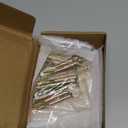 Alise Floating Shelf Brackets, 4 Pcs 90 L Brackets Heavy Duty for Wood, 4in White Brackets for Wall Hidden Shelves, Metal Shelving Supports for Home, Garden, Office and DIY