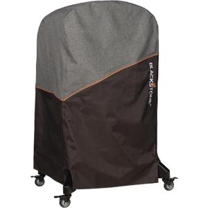 Blackstone Pizza Oven Cover Fits Standing Pizza Oven Model 6825 Water Resistant, Heavy Duty 600D Polyester Canvas Pizza Oven Cover, Black, Orange & Gray