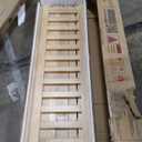 Ball & Cast Full Over Full Size Wooden Bunk Bed with Ladder and Guardrails,Low Floor Bunk Beds w/Slats Support,Space-Saving Multifunction Furniture for Apartment,Bedroom,Natural