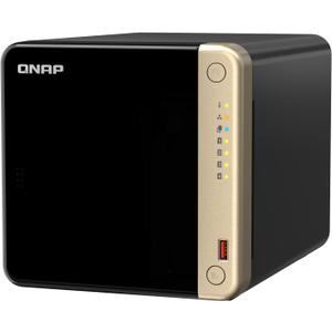 QNAP TS-464-8G-US 4 Bay Desktop NAS, Intel Quad-core Processor, M.2 PCIe Slots, Dual 2.5GbE Network Connectivity, Diskless