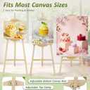 Pine Wood A-Frame Art Easel Stand, Floor Art Display Easel fits Most Canvas