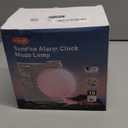 Sunrise Alarm Clock for Bedrooms, Moon Lamp Wake-Up Light with Night Lamp & Colourful Light Mode - 10 Sleep Nature Sounds & Dual Alarms for Heavy Sleepers, 30/60/90 Timer with Snooze Function