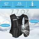 Hydration Backpack with 2L Water Bladder, Lightweight Running Vest for Women Men, Adjustable Straps, Multi-Pocket Water backpack, Breathable Running Vest for Hiking, Cycling, Climbing, Camping, Biking