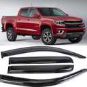 Rain Guards Suitable for Colorado/GMC Canyon 2015-2021 Crew Cab, Window Visor, Window Deflectors, Rain Guard, 4 pcs 94995 