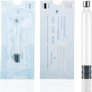 1.8mL Pen Cartridges for Peptide, Glass Cartridges with Rubber Stopper for Injection Pen, Steam Sterilized, Individually Packaged, 10Pack