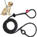 Harness Lead No Pull Dog Harness and Leash Set, Anti Pull Dog Harness for All Breeds and Sizes, One-Piece Cushioned Rope Design Safely Prevents Escaping and Pulling (Medium/Large, Black/Reflective)