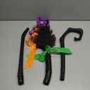 Witch Broom with 3 Colors of Ribbons, Halloween Witches Broomstick Plastic Witch Broomstick Cosplay Broom Props Witch Broom Party Decoration, Masquerade Show Dress Up Dance Party Supplies