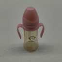 GROSMIMI Spill Proof no Spill Magic Sippy Cup with Straw with Handle for Baby and Toddlers, Customizable, PPSU, BPA Free 10 oz (Pink)