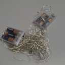 Sanniu Fairy Lights Battery Operated, 2 Packs Mini Battery Powered Copper Wire Starry String Lights for Christmas,Bedroom, Parties,Wedding,Indoor,Home Decoration (5m/16ft Warm White)