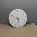 Mosewa Large Wall Clock Battery Operated 16 Inch White Silent Non Ticking Simple Minimalist Clock Decorative for Kitchen Home Bedroom Living Room Office