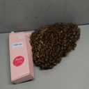 REECHO Ponytail Extension, Curly Claw Clip Ponytail Hair Extension Synthetic Clip in Pony Tails Cheer Ponytail Hair Piece for Dance Sports Daily, Chocolate Brown