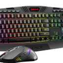 Redragon S101-3 PRO Gaming Keyboard and Mouse, RGB Backlit Programmable Keyboard Mouse with Software, Independent Macro Record Keys, Value Combo Set, New Update Version
