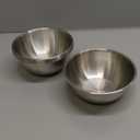 8 Pack 3.2inch Stainless Steel Sauce Dishes Mini Individual Saucers Bowl Round Seasoning Dishes Sushi Dipping Bowl Appetizer Plates, Sliver