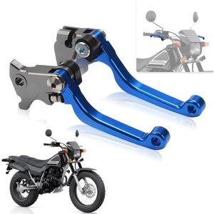 Dirt Bike Brake Clutch Lever Pivot Folding Levers Set CNC for TW 200 TW200 TW225 1991-2024 XT250 2008-2024 WR250R 2008-2020 WR250X 2008-2017 TTR250 1999-2006 Dirt Pit Bike Blue