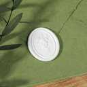 UNIQOOO Wax Seal Stickers - Vintage Photo Frame Floral Bouquet Wedding Invitation Envelope Seal Stickers, 50 Pcs Self-Adhesive White Stickers, Perfect for Invitation, Gift Wrapping, Party