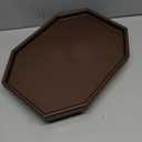 Sofa Arm Clip Table, Armrest Tray Table, Drinks/Remote Control/Snacks Holder  (Platic, Brown)