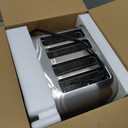 Cuisinart 4 Slice Compact Stainless Steel Toaster with Extra-Wide Slots for Bread, French Toast, Bagels & Pastries, Defrost & Reheat Functions, CPT-180P1, Brushed Stainless, Removable Crumb Tray